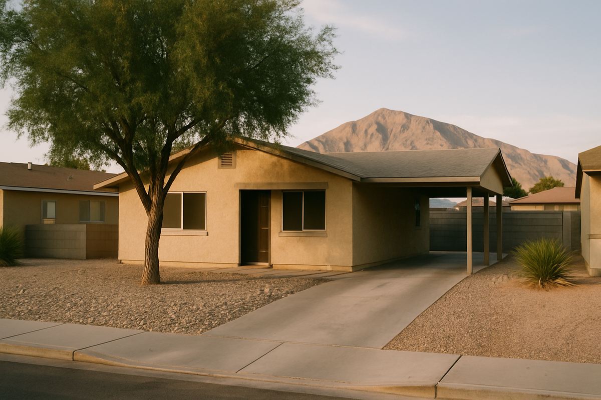 Postwar single-story rental home in Sunrise Manor