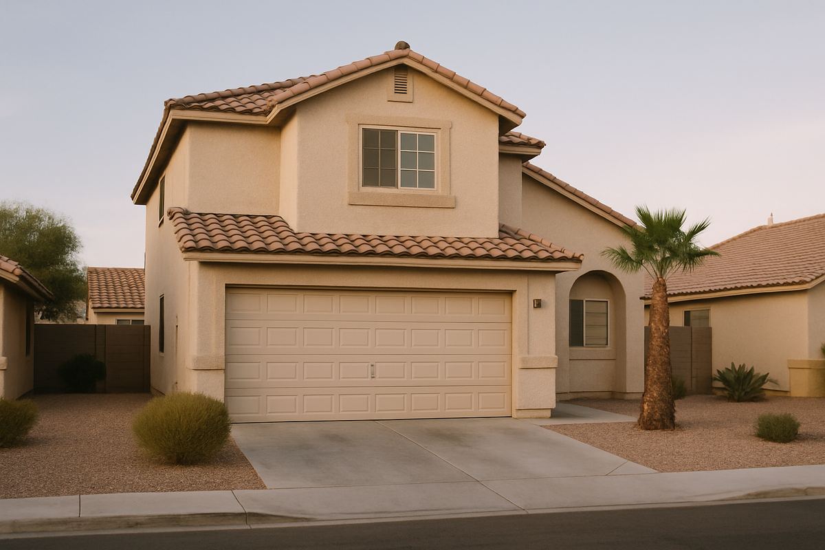 Eldorado-era tract rental house in North Las Vegas